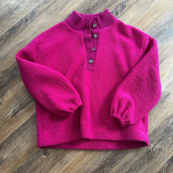 LOFT Sweaters - LOFT Pink/Fushia V-Neck Sweater